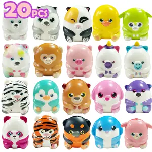 20 Pack Animal Squishy Toys For Kids, Slow Rising Squishy Squishies Toys Fidget Toys Squeeze Stress Relief Toys, Kawaii Jumbo Squishies Party Favors For Boys Girls Christmas Easter Halloween Goodie Bag Pinata Stuffers, Carnival Prizes, Classroom Rewards