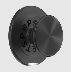 Magnetic MagSafe Aluminum Radial Black PopSocket Grip, Cellphone & Smartphone Accessory with Phone Grip, Kick-Out Stand & Mount, Accessories, Mobile