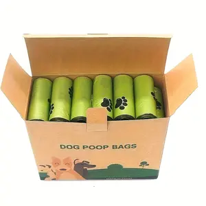 High-Quality Dog Poop Bags, Thick Leak-Proof, Durable Pet Waste Bags, Cute Paw Print Design, Strong and Convenient, Outdoor Use