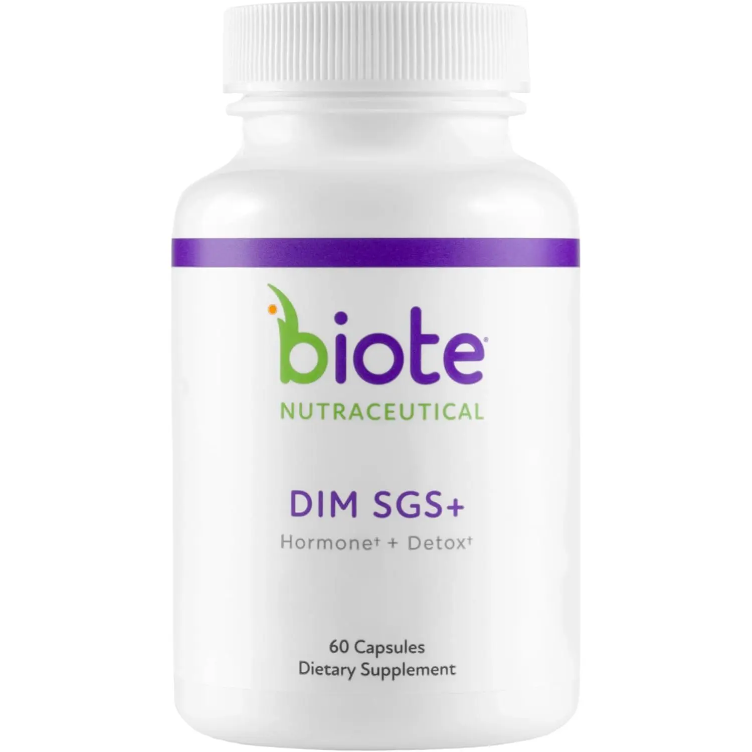 Biote Nutraceuticals DIM SGS+ Hormone Detox 60 Capsules for Hormonal Balance and Detoxification