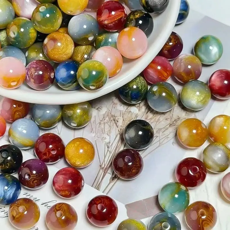 【JOJO】Velia Resin Beads 10mm Bags for DIY - TikTok Live Opening