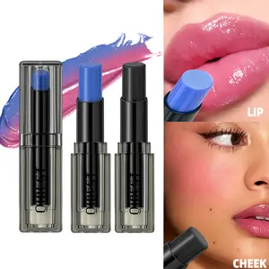 Touch Activated Personal Lip Color Balm Set of 2, Thousands Colors for Different People by PH Sensing, Hydrating Lip Balm Lip Moisturizer Dual Use for Lipstick and Blush to Nourish Lips