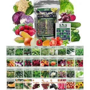 Starter Seed Kit: 15,000+ Seeds, 40 Heirloom Fruit & Vegetable Varieties – Perfect Gardening Gift - Planting Instructions - Indoors, Outdoors, or Hydroponically