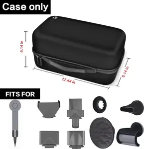 Black Case Holder for Dyson Supersonic Hair Dryer, Blow Dryer Storage Bag for Dyson Supersonic Hair Dryer Limited Gift Set Edition and Accessories,Box Only-Full