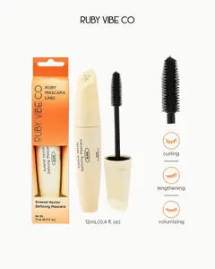 [RUBY VIBE CO] Extend Vector Defining Mascara Black, Lash Mascara Volumne with Lengthening Buildable Formula for Precision Applicator and Clump-Free Defined Lashes