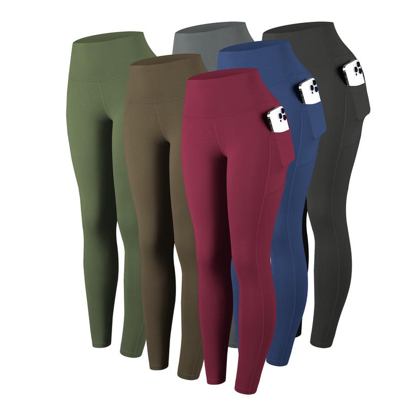 Leggings with Pockets for Women,6 Packs High Waisted Workout Tummy Control Yoga Pants Leggings with Pockets for Women,6 Packs High Waisted Workout Tummy Control Yoga Pants