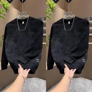 Autumn and Winter Sweater Men's Crew Neck Versatile Casual Long Sleeve Men