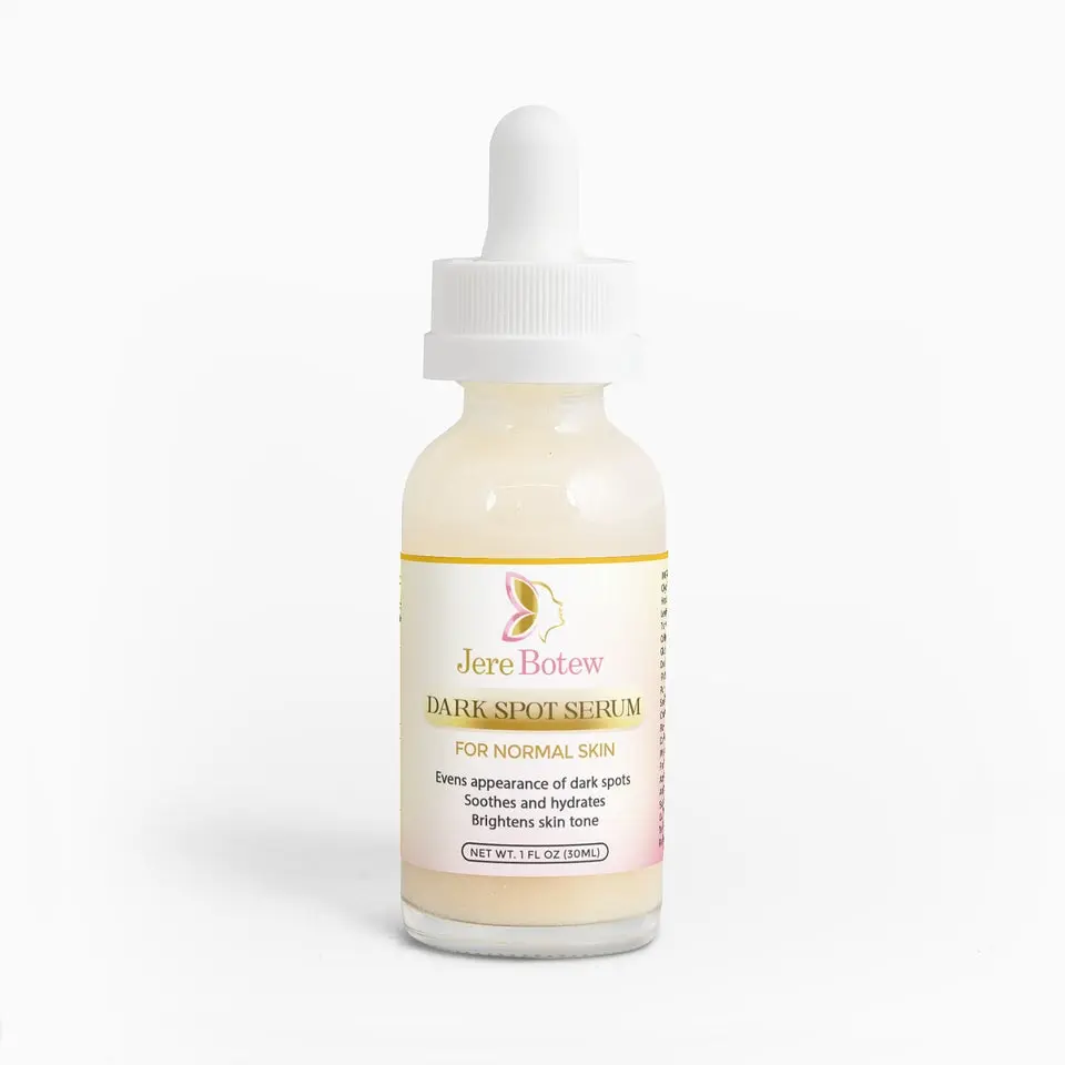 Jere Botew Dark Spot Serum for Normal Skin - Kojic Acid & Chamomile Extracts for Radiant Complexion - 1 fl oz Ethyl Niacinamide - Soothing Repair & Antioxidants