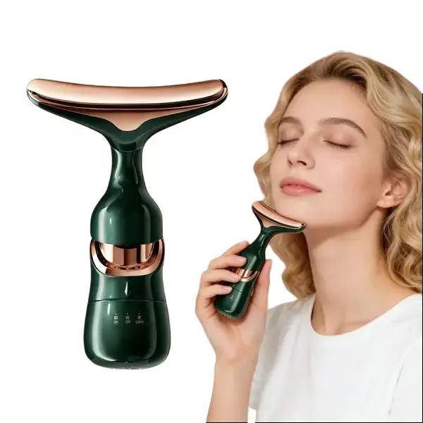 Microcurrent 3-in-1 Facial Massager for Beauty & Personal Care, with Facial Tightening, Contour Lifting, Wrinkle Reduction, Eye-Lip Care and Skin Luster Enhancement