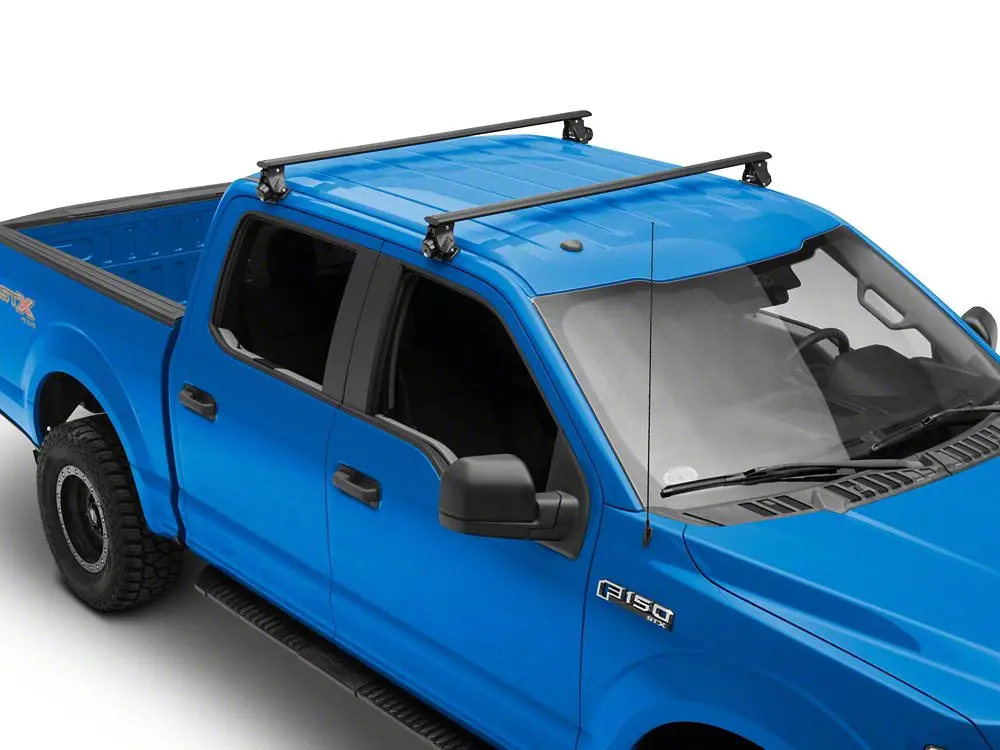RedRock Automotive Black 60-in Aluminum Clamp-On Removable Car Roof Rack, Secure Carry Exterior Accessory Compatible with 15-20 F-150