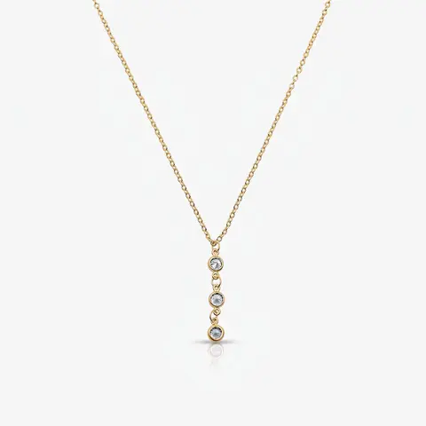 EVRY JEWELS Gold or Silver Plated Women's Hypoallergenic Ava Necklace