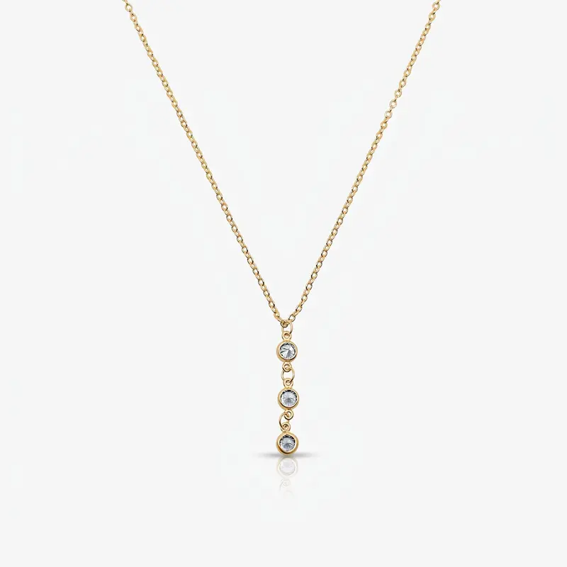 EVRY JEWELS Gold or Silver Plated Women's Hypoallergenic Ava Necklace