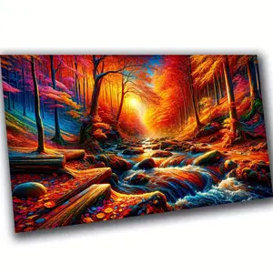 1pc DIY,70x40cm,Windy,autumn,Landscape Diamond Painting Kits,Diamond Art Kit,Mosaic Wall Art For Home Decor Full Diamond Mosaic Embroidery Cross Stitch Kits