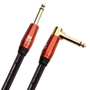 Monster Prolink 12ft Acoustic Instrument Cable Guitar Right Angle to Straight Cord Rich Sound