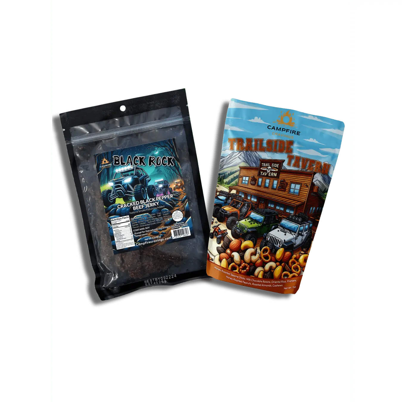 MIX & MATCH - TRAIL MIX & BEEF JERKY Bundle - Sweet & Savory Snack Combo for Hiking & Everyday Cravings - Handcrafted in Small Batches for Premium Freshness