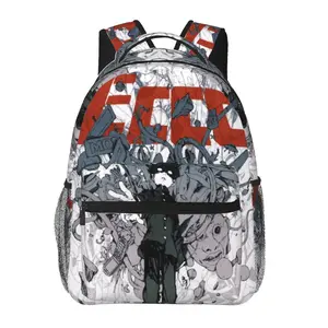 Mob Psycho 100 all-over print large-capacity backpack for daily commuting, outdoor hiking, and business; casual cartoon merch laptop daypack school bag; gift for women and men