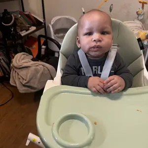 HARPPA 6-in-1 Foldable Baby High Chair, Baby Fedding Chair & Rocking Chair, Adjustable Heights, Booster Seat With 5-Point Safety Harness & Removable Tray, Easy to Clean, Baby Items, Toddler Christmas Gifts