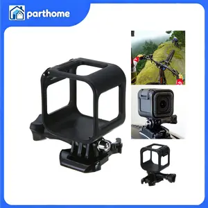 Durable Low Profile Frame Mount Protective Case, Camera Protection Accessory For GoPro Hero 4, 5 Session (Compatible With Flash Accessories)