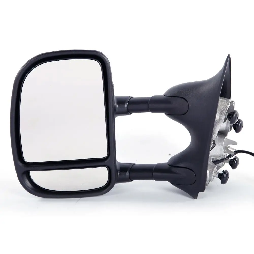 Fit for 99-07 Ford F-250 F-350 F-450 F-550 Super Duty Brand New Towing Mirrors Set of 2, Power Folding Side View Mirrors with Plastic Frame, 3C3Z17683DAA, Blowout Price