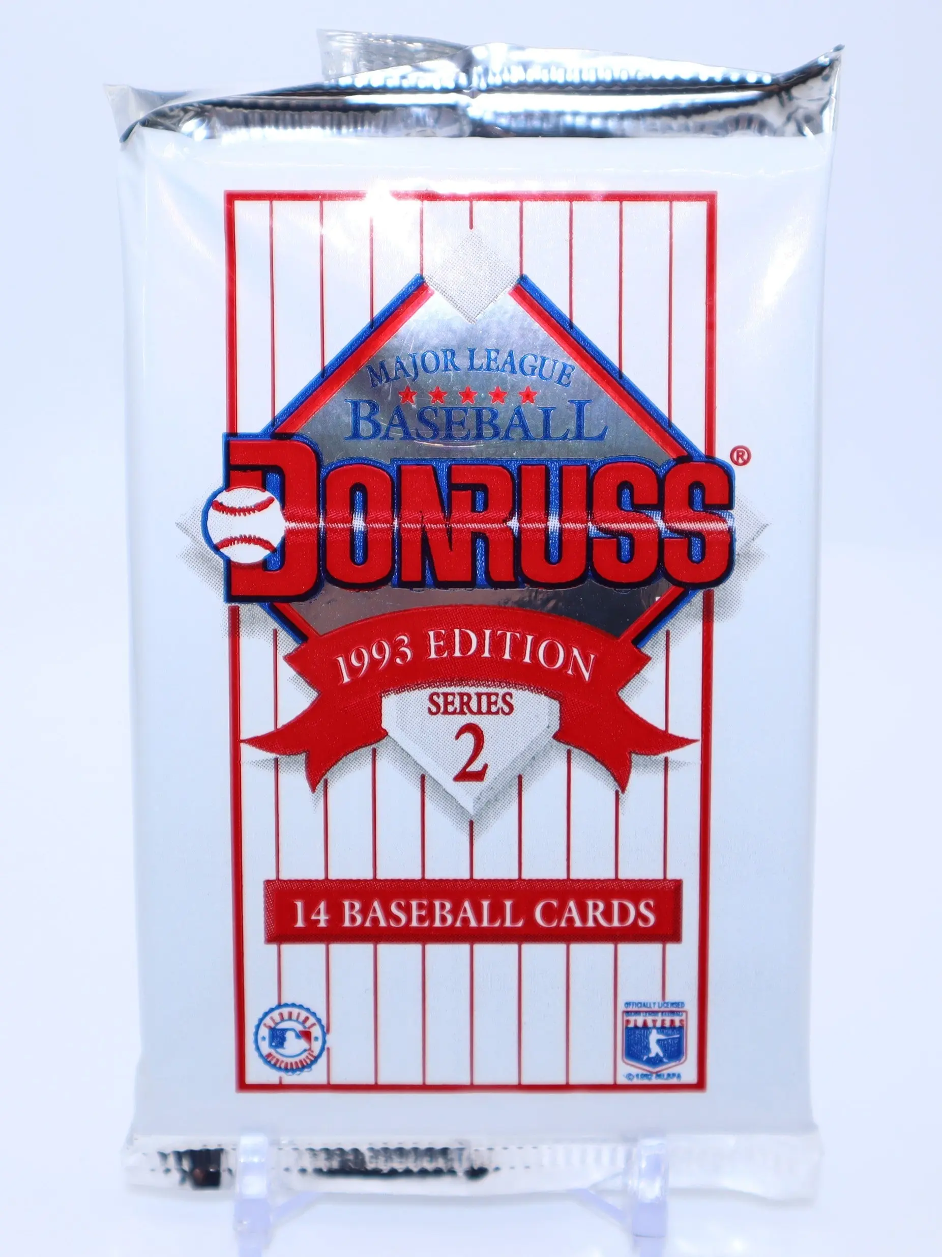 1993 Donruss Series 2 Baseball Foil Collectible Packs - Sports Trading Card Packs with 14 Cards, Diamond Kings, Original Artwork & Random Inserts, Randomly Inserted Cards