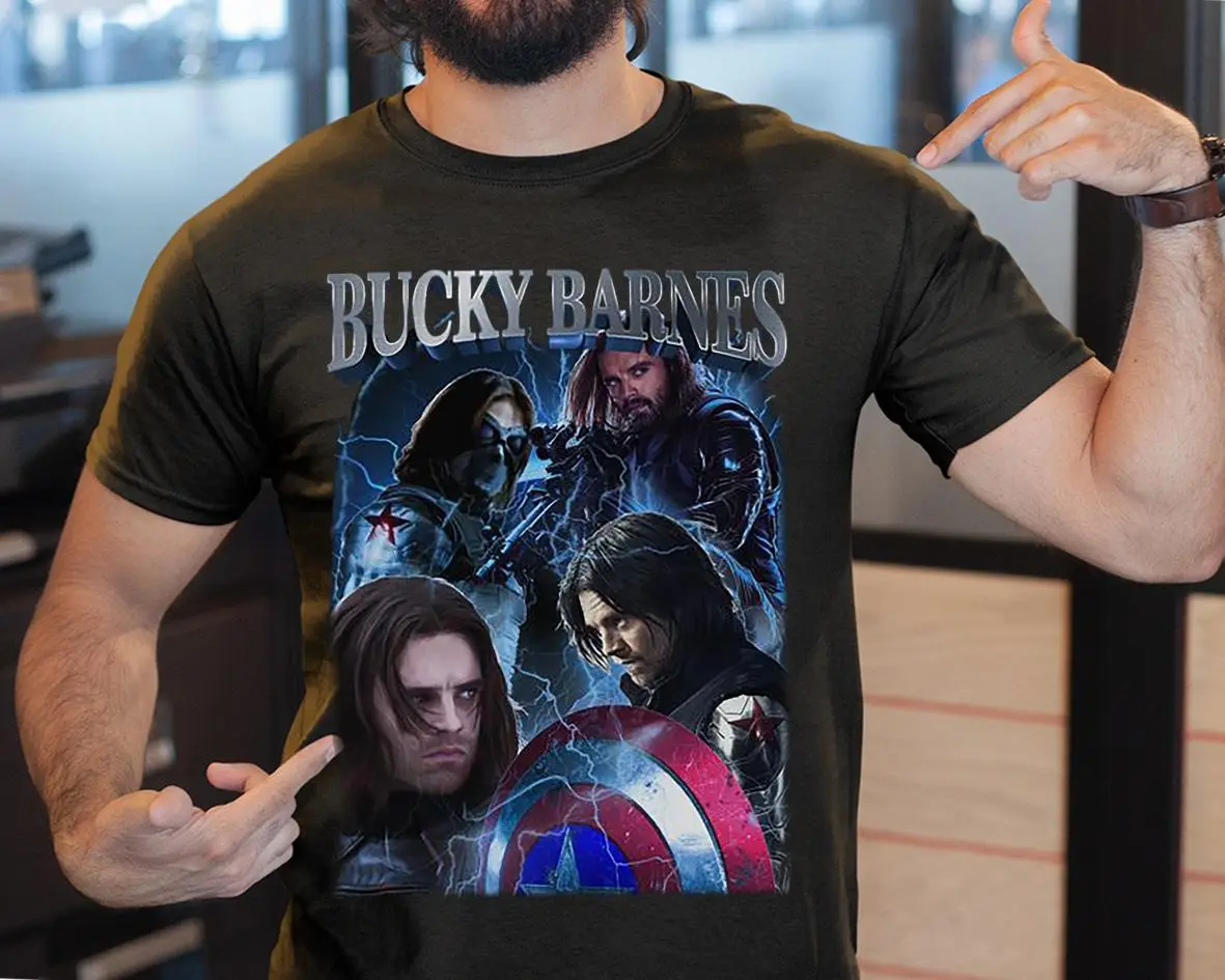 Bucky Barnes Shirt, The Falcon And Winter Soldier Homage T-Shirt, Sebastian Stan T-Shirt, Bucky Barnes Winter Soldier Shirt