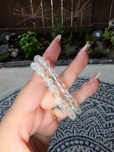 Clear Quartz Beaded Bracelets 6mm