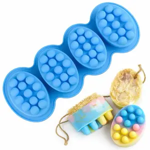 Silicone Massage Soap Mold, Massage Point Bar Mold for DIY Soap Making, Melt & Pour Soap, Cold Process, Lotion Bars, Bath Bomb Mold, Handmade Craft Supplies