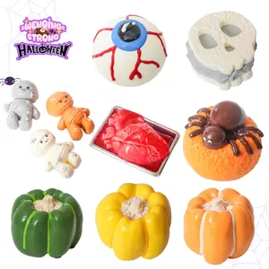 WenQing Taba Squishy Handmade Taba Squishy Toy Adult Fidget Toy, Stress Relief Toy, Taba Squishy, ​​Halloween Series Full Silicone Reborn Soft Gel, Perfect Halloween Relaxation Toy for Relieving Stress and Anxiety