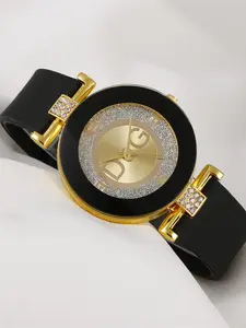 1PC Women's Quartz Watch with Silicone Strap, Elegant Round Dial Design, Perfect Gift for Birthdays & Daily Wear, All-Season Analog Buckle Closure