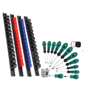 Screwdriver Storage Rack with Screwdriver Set, Screwdriver Display Rack, Multifunctional Tool Storage Rack, Tool Organizer for Home & Office