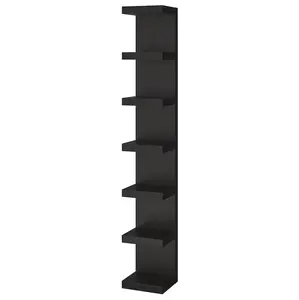 Black Wall Shelving Unit Decor Plastic