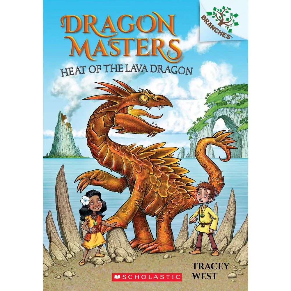Used Scholastic Novel - Heat of the Lava Dragon: A Branches Book (Dragon Masters #18) by Tracey West, English Paperback Kid Book for Reading (Series Edition)