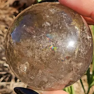Smokey Quartz Sphere - Natural Crystal Decorations