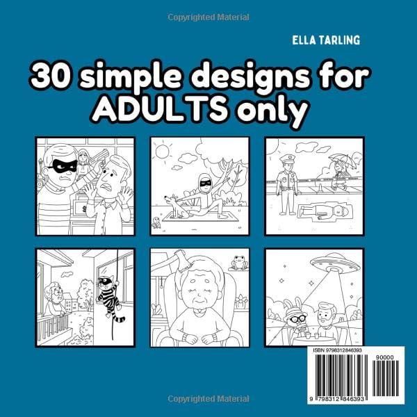 Hygge Crime Scenes – Cozy & Bold Coloring Book: Easy & Fun Mystery Designs for Adults –  Paperback