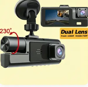 2.0-inch Display Car Dash Cam, Stylish Dual-Channel Recording (Front & Cabin) with Photo Mode (Memory Card Not Included)