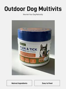 OURCARES Natural Outdoor Wellness Soft Chews for Dogs Jar Delicious Soft Chews with Natural Ingredients for Daily Wellness