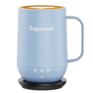 16oz Self Heating Coffee Mug, Smart Heated Coffee Mug Faster Direct-Contact Heating Up to 149°F, Coffee Mug Warmer Set with Auto Shut-Off - Gifts for Men Women