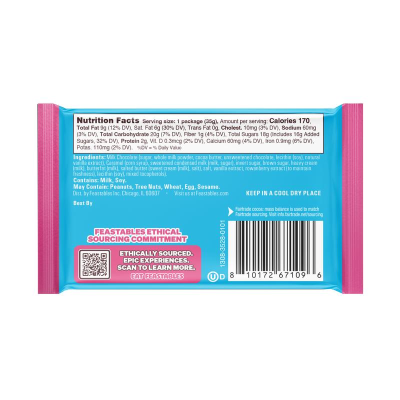 Feastables by MrBeast Valentine's Chocolate Caramel Hearts, 20-Count Share Pack for Gifting & Sharing