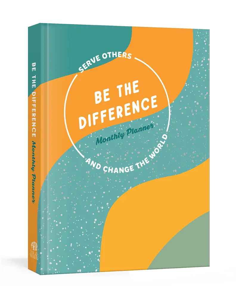 Used Book - Be the Difference Monthly Weekly Calendar Planner Notebook: Serve Others, Connect with God, Change the World Guided Journal by Ink & Willow (Misc. - English), Monthly Weekly Planner