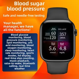 2026 New Smartwatch for Non-Invasive Blood Glucose and Blood Pressure Measurement, Heart Rate, Blood Oxygen, Sleep Monitoring, Health Watch for Seniors