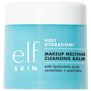 e.l.f., Skin Holy Hydration! Makeup Melting Cleansing Balm, Face Cleanser and Makeup Remover, Infused with Hyaluronic Acid to Hydrate Skin
