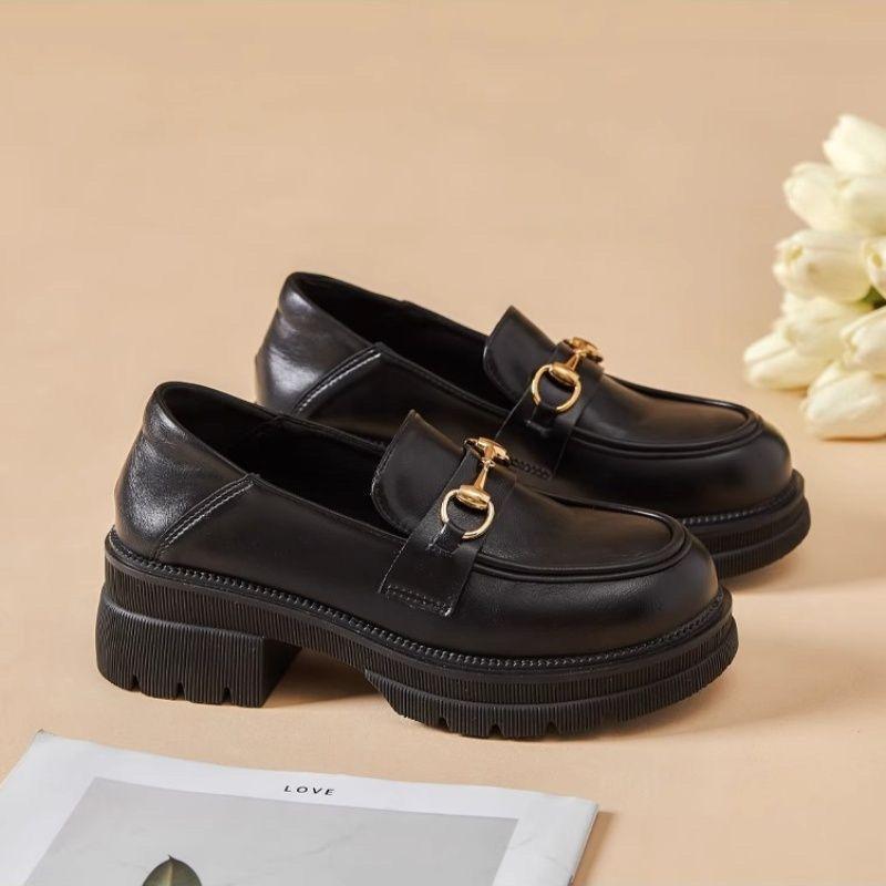 Women's Platform Loafers | 6+2 cm Hidden Heel | Non-Slip Comfortable Dress Shoes