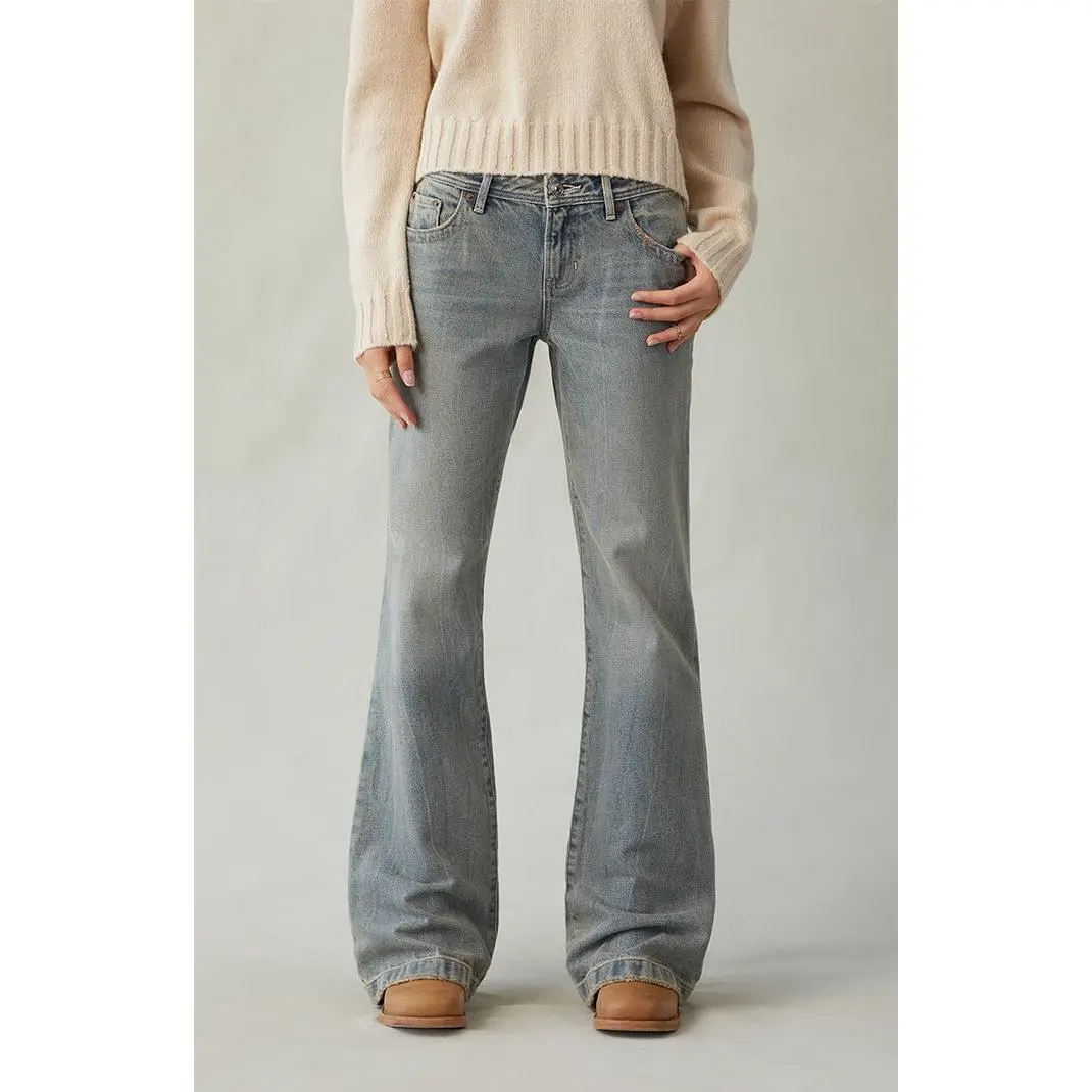 Pacsun Women's Jade Low Rise Bootcut Jeans Light Blue