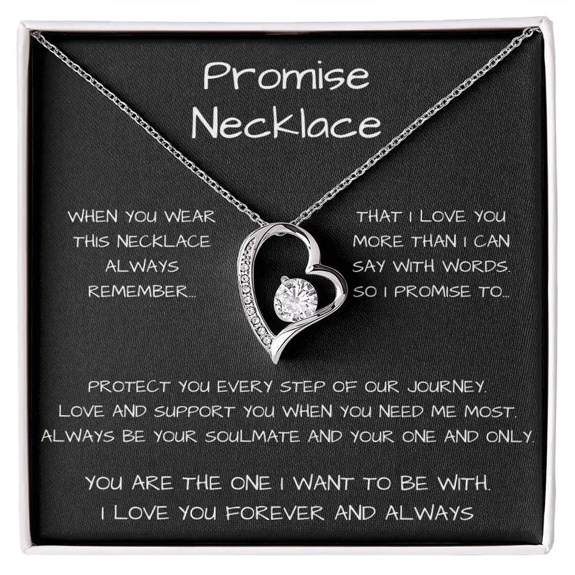 Women's Gold Finish Romantic Heart-Shaped Exquisite Necklace, 6.5mm Round Cut Cubic Zirconia Adjustable Length (18-22in) Promise Jewelry, Meaningful Wedding Gifts, Adjustable Length Necklace, Gifts For Women, Romantic Gifts For Her