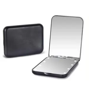 Mini Travel Compact Mirror, 1X/3X MagnifyingLED Pocket Travel Makeup Mirror for Womenwith Light for Purse, Double-Sided, PortableFolding Handheld, Small Lighted Mirrors forGirl Gifts