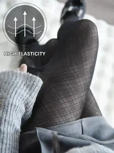 Spring Summer New Japanese Style Sexy Mesh Pantyhose, Anti-Snag Stockings for Women, Fitted Plain Pattern, Elegant Style