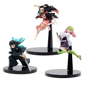 Anime Demon Slayer Kimetsu no Yaiba figure Kamado Tanjirou Action Figure Agatsuma Zenitsu Nezuko Warrior PVC Model Toys
