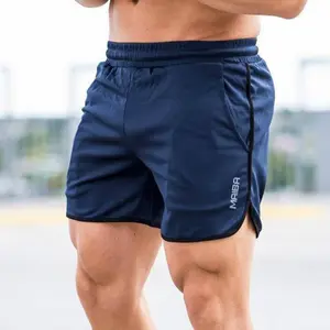 Men's Muscle Shorts, Breathable Quick Dry Running Shorts, Summer Lightweight Training Quarter Shorts, Sports Fitness Bottoms