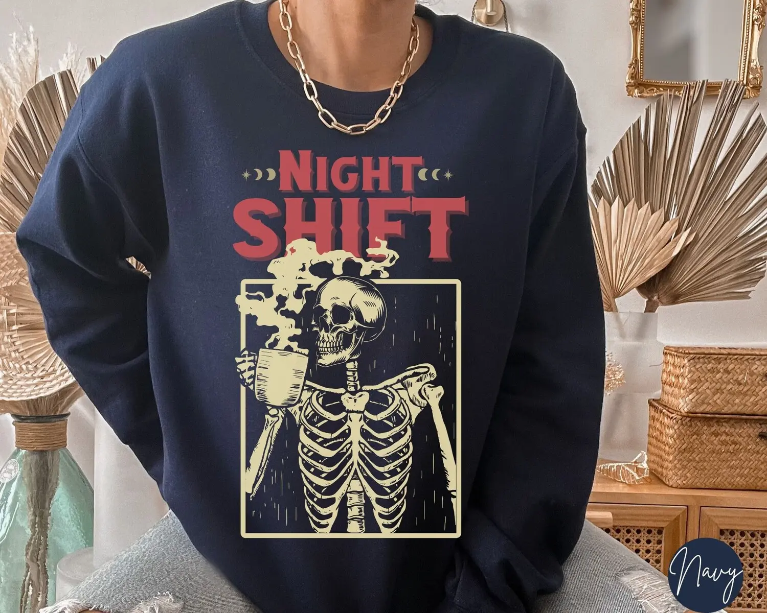 Night Shift Sweatshirt, Halloween Night Shift Nurse Sweater, Night Shift Squad Shirt, Funny Nursing Hoodie, Spooky ER Tee, Hospital Staff - 1530587887