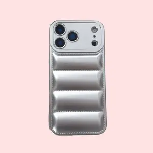 Suitable for IP 17Promax Phone Case Liquid Down Jacket IP 16Promax/15Pro/14/13 Shockproof High Appearance Full Protection Cover Smartphone Cellphone, Accessories, Handheld Casing, Devices